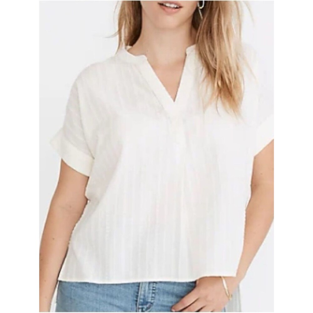 Madewell Embroidered Lakeline Popover Shirt